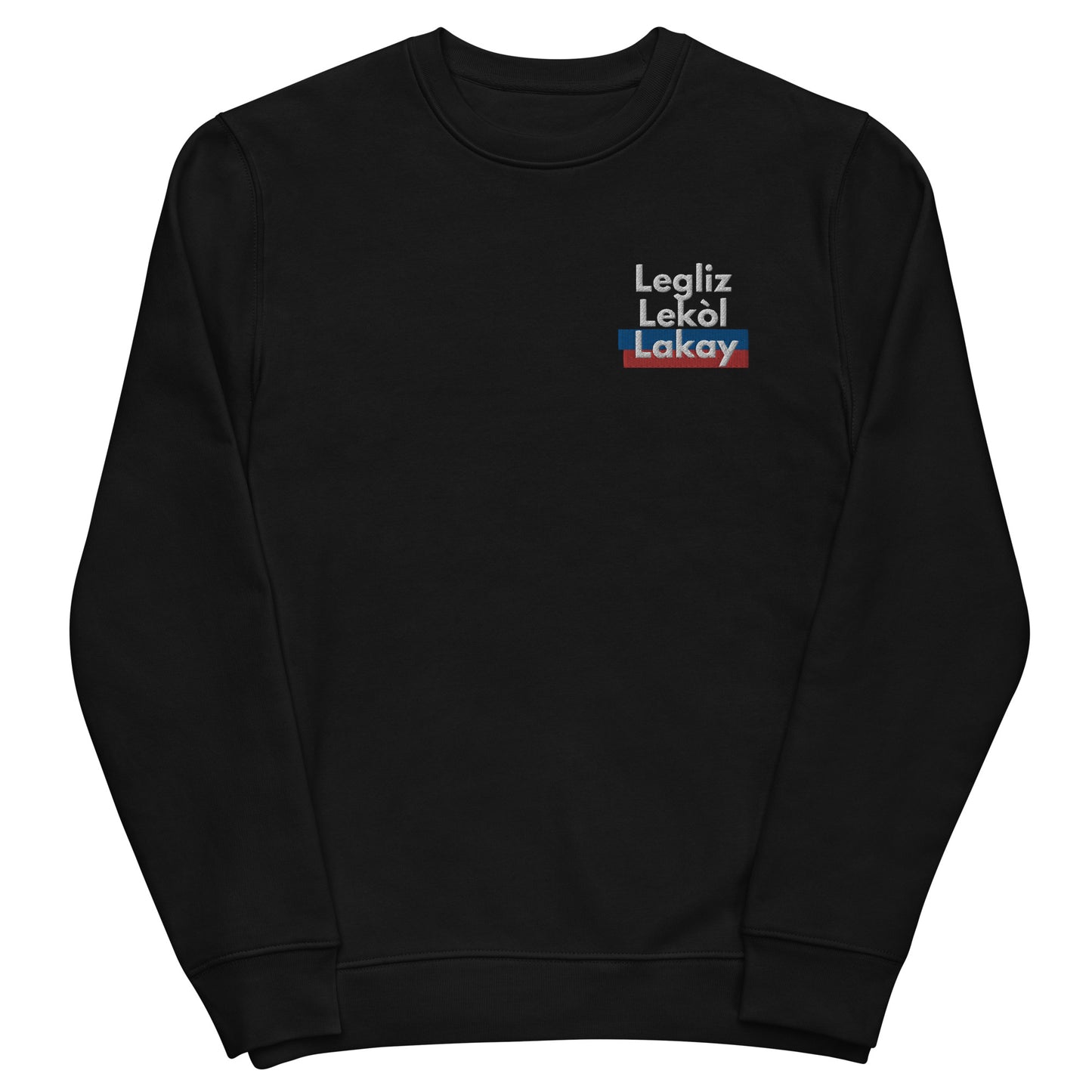 Legliz lekol Lakay Embroidery  sweatshirt